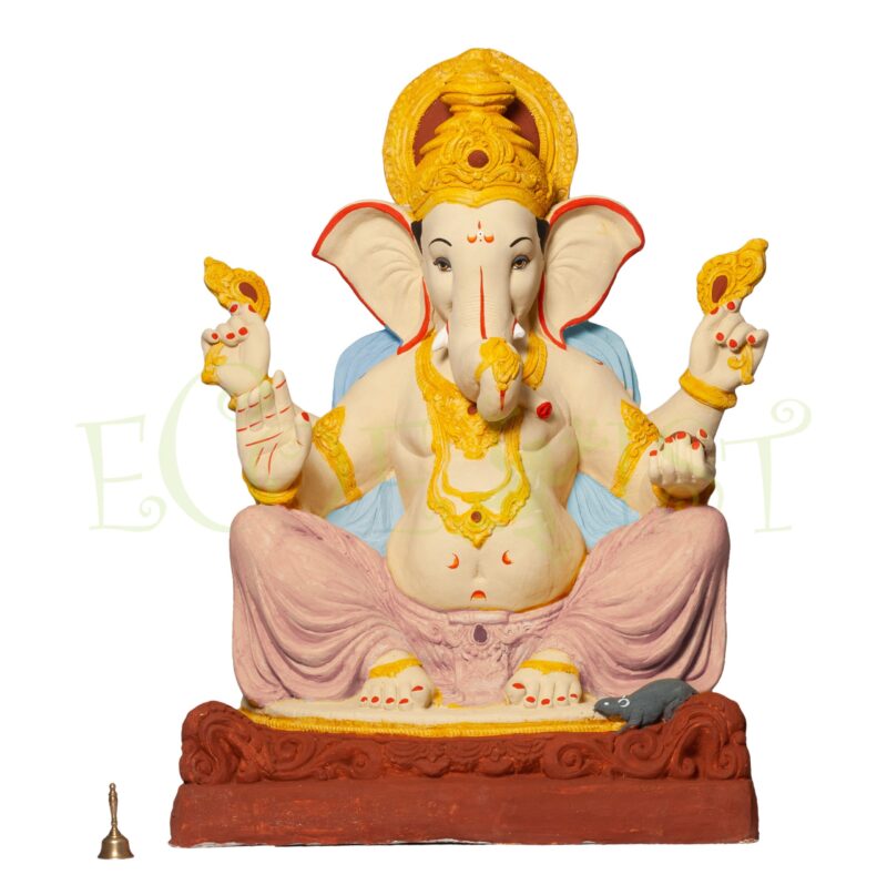 G|PM|MG|36: Eco PaperMache Ganesh Idol: MahaGanpati 36"