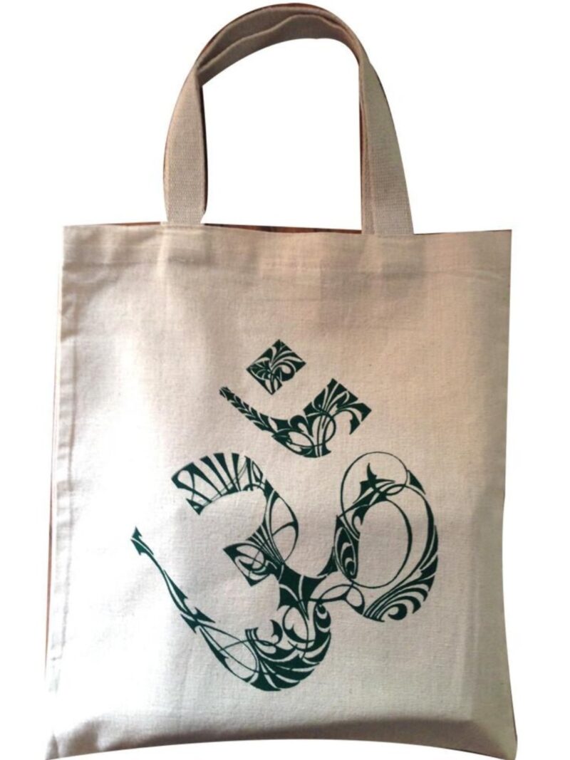Cotton Bag: 12" x 13": Om