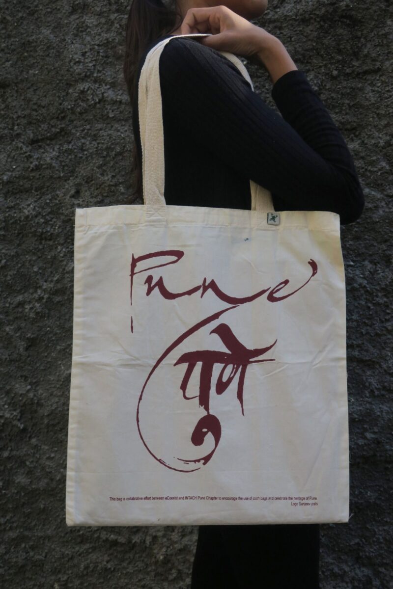 Cotton Bag: 15 x 17": Pune logo