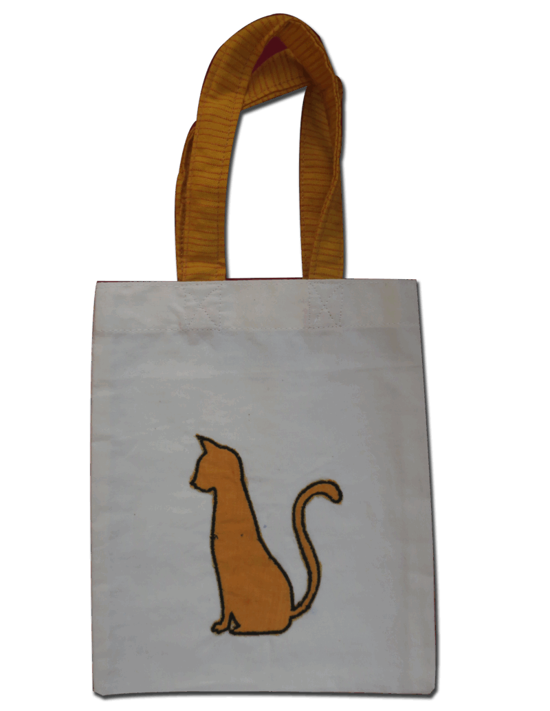 Gift bags: 8.5" x 8.5"x 2":Applique: Cat