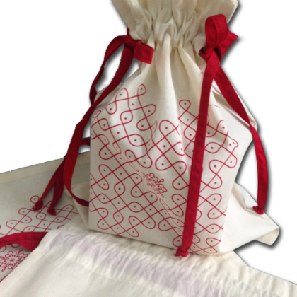 Cotton Drawstring bags