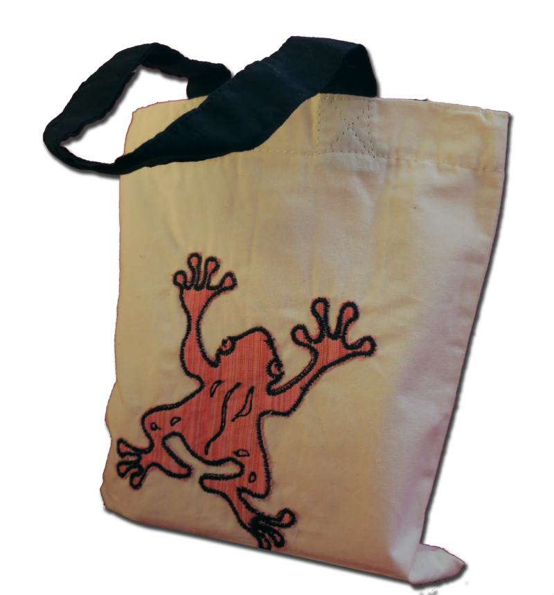 Gift bags: 6" x 7": Applique: Frog - Image 3