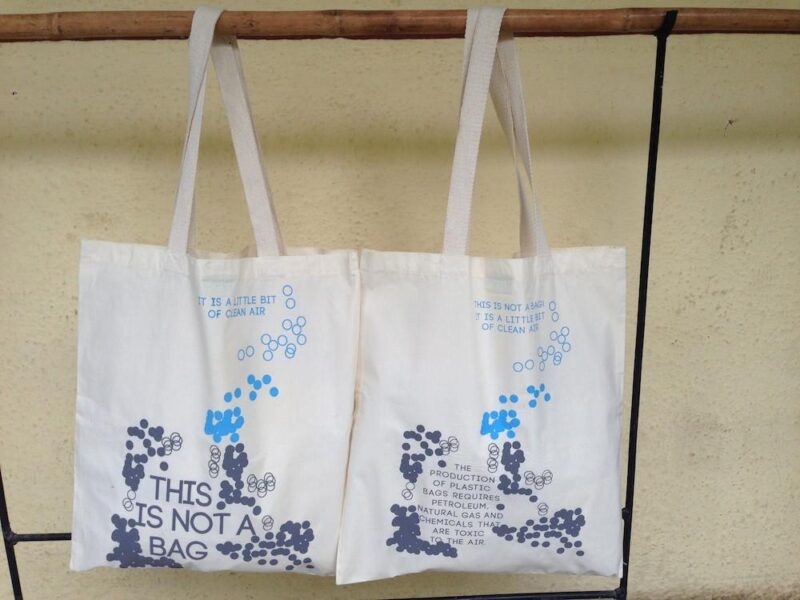 Cotton Bag: 15 x 17: This is not a bag : Clean Air