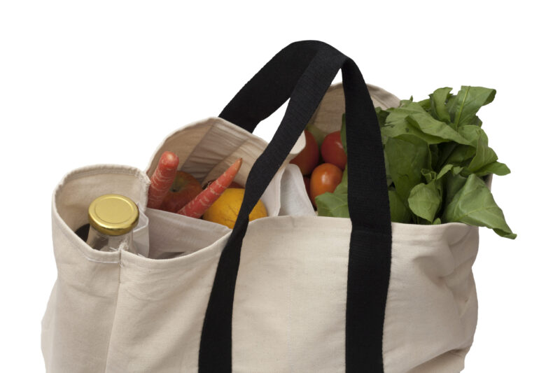 Canvas Grocery Shopping Bag - Image 2