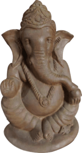 005: Eco Cow dung Ganesh Idol - Gorakshak - 6.5"