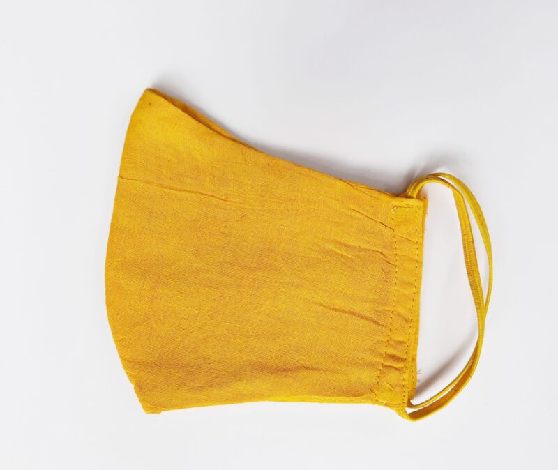 CCFM: Reusable Cotton Turmeric Masks  ( Elastic) - Image 3