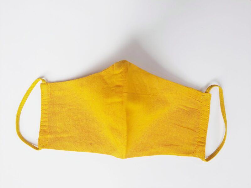 CCFM: Reusable Cotton Turmeric Masks  ( Elastic)