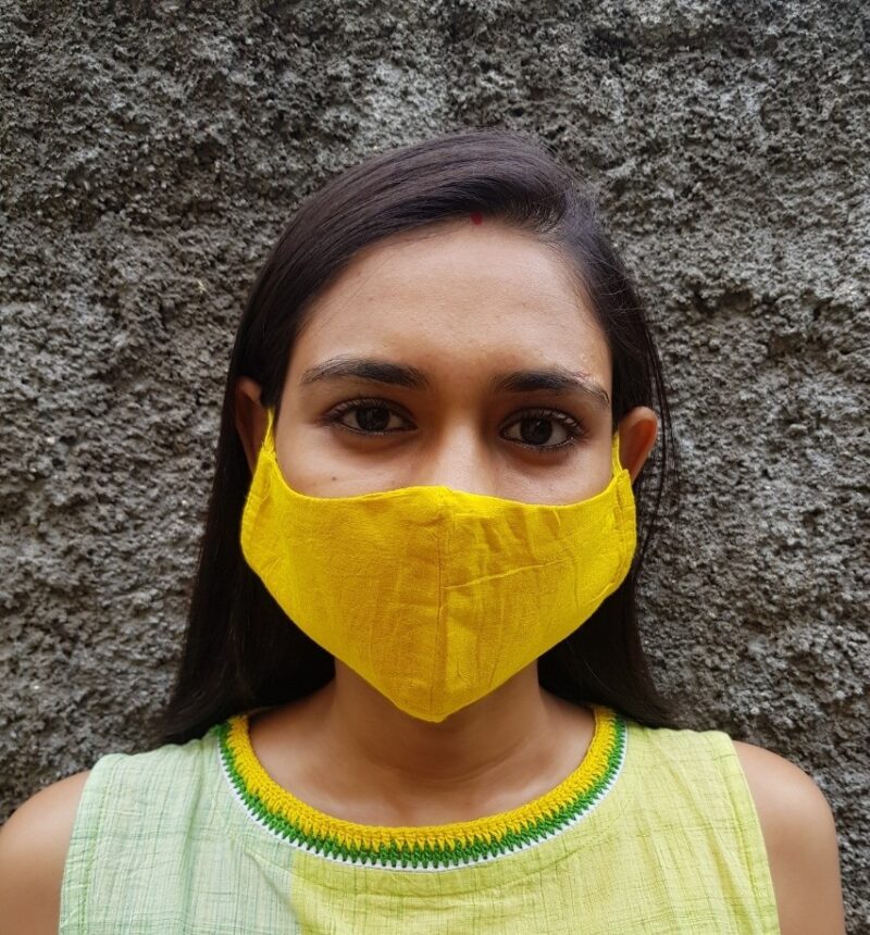 CCFM: Reusable Cotton Turmeric Masks  ( Elastic) - Image 2