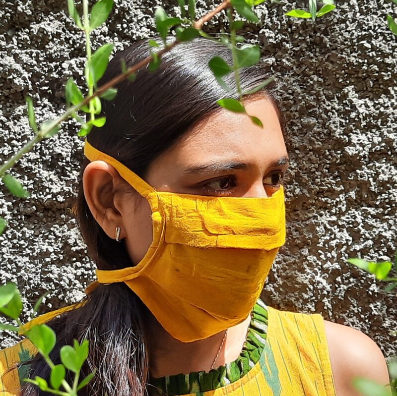 CCFM: Reusable Cotton Turmeric Masks : set of 4 - Image 2