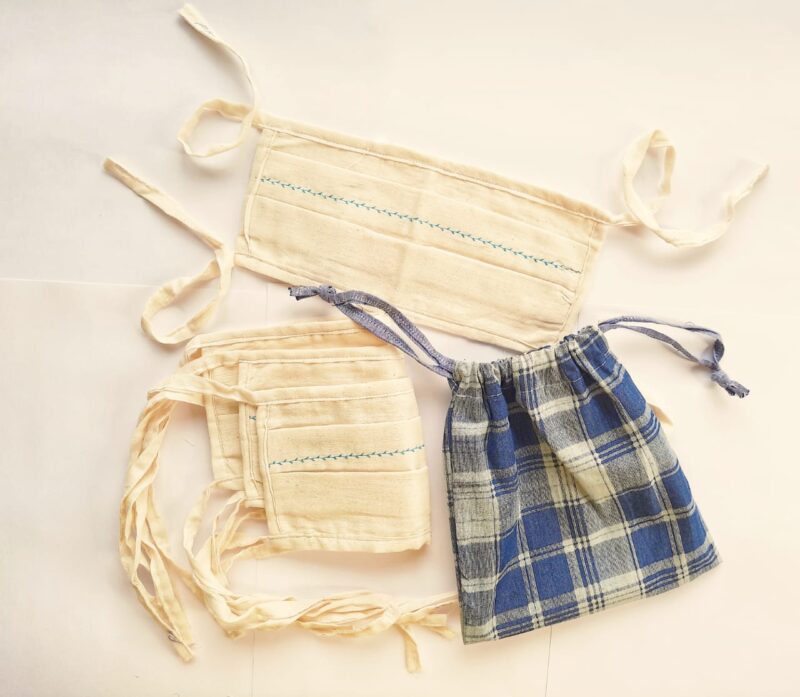CCFM: Reusable Cotton Embroidery Masks : set of 4 - Image 2