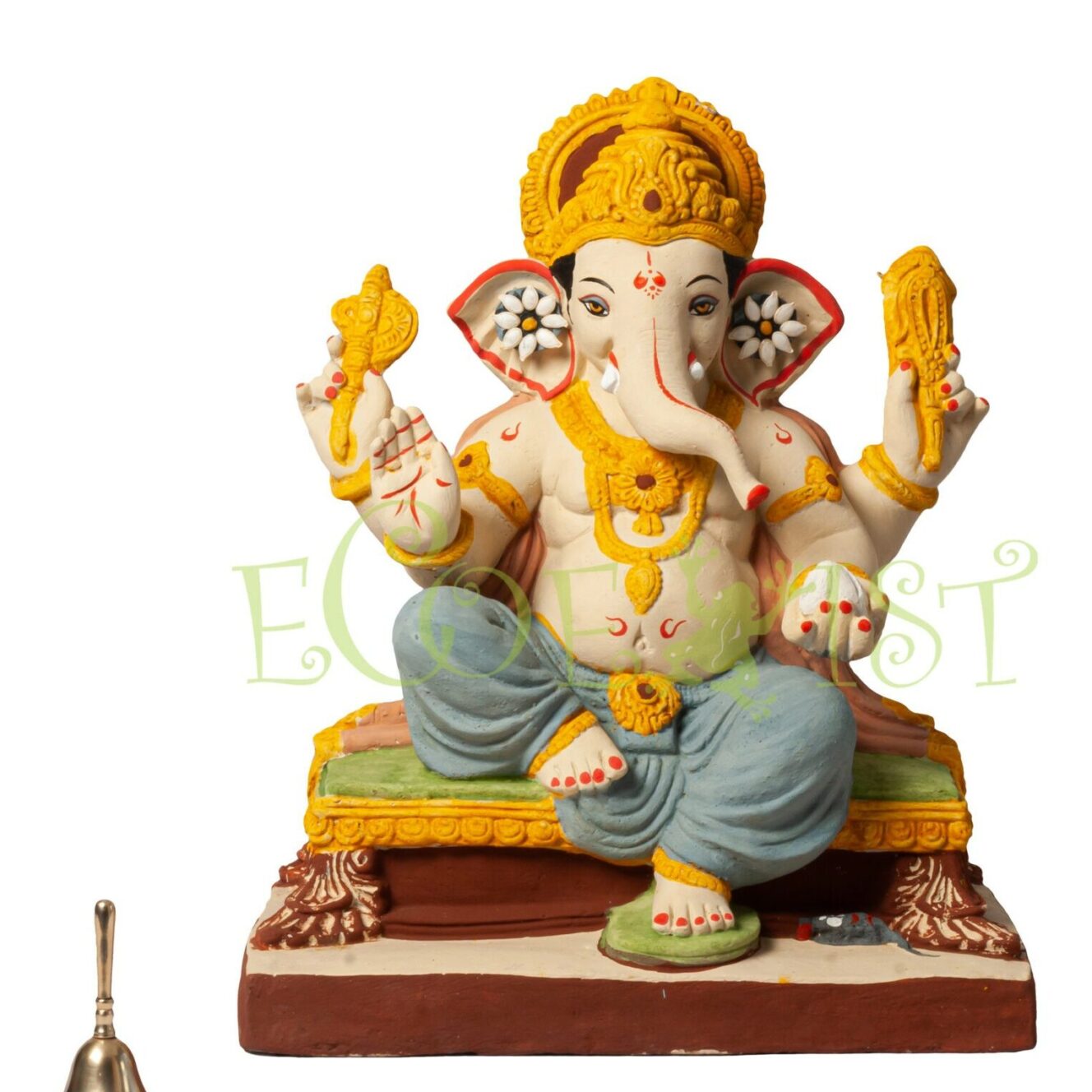 G|PM|SS|17: Eco PaperMacheGanesh Idol: Swastishree 17"
