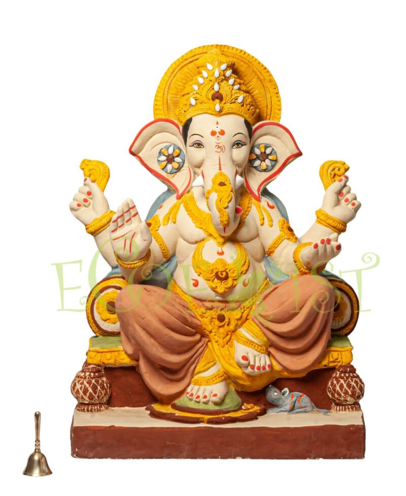 G|PM|TM|24: Eco PaperMache Ganesh Idol: Tejomaya 24"