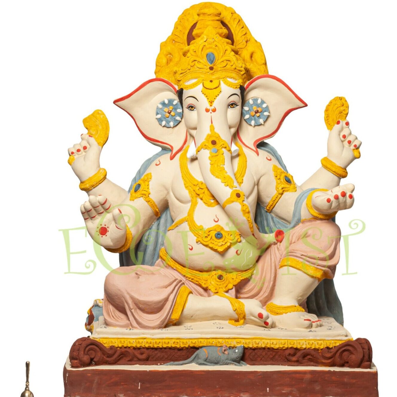 G|PM|MP|33: Eco PaperMache Ganesh Idol: Madhuradhipati 33"