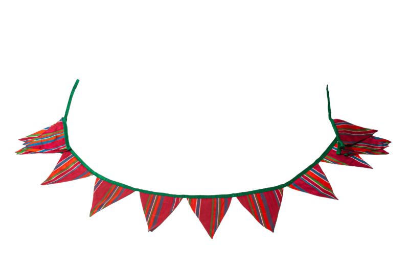 2025: Eco accessories: Triangle Bunting Silk
