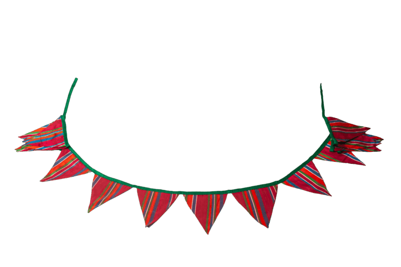 2025: Eco accessories: Triangle Bunting Silk