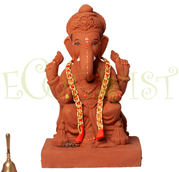 G|SM|De|13: Eco Sangam Earth Ganesh Idol: Devavrata - 13"