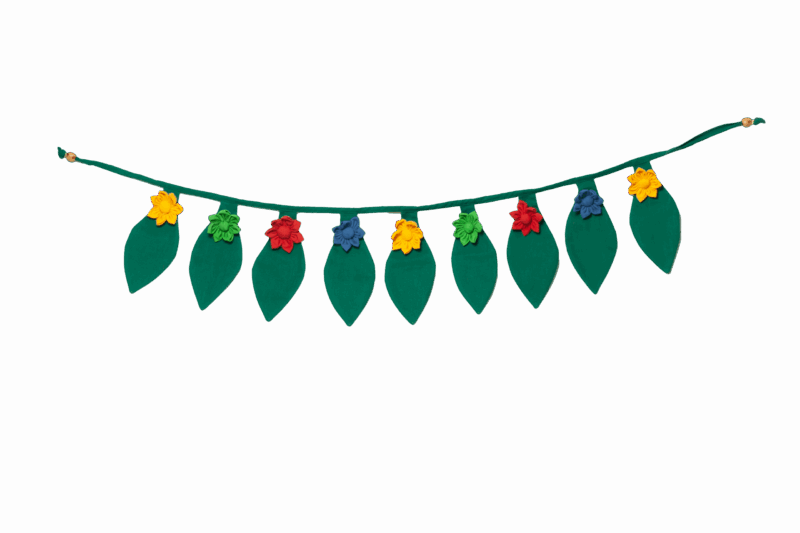 2025: Mango Leaves with Flowers Toran